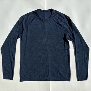 Lululemon Mens Large Metal Vent Tech Navy T-Shirt Long Sleeve Shirt